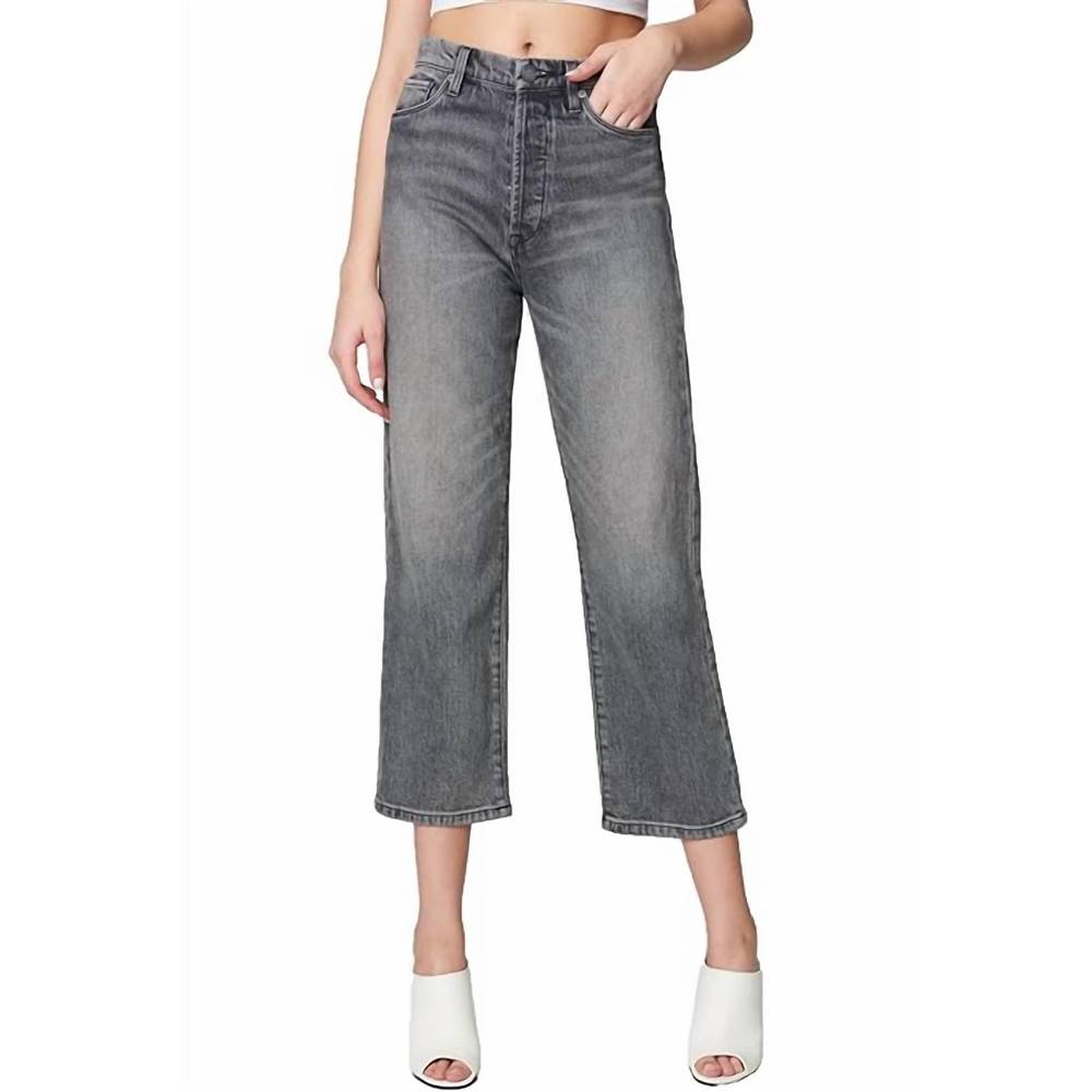 NEW BLANKNYC the baxter ribcage wide leg croped jeans in dmf